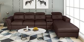 Shop our best selection of l shaped sectional sofas & couches to reflect your style and inspire your home. Buy Impero Lhs L Shape Sofa With Adjustable Headrest In Dark Brown Colour By Vittoria Online Contemporary Lhs Sectional Sofas Sectional Sofas Furniture Pepperfry Product
