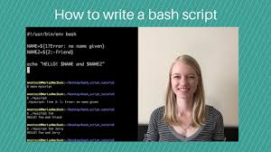 how to write a bash script you