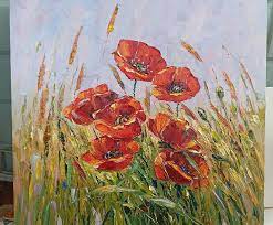 Poppy Oil Painting Flower Artwork
