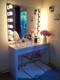 Vanity mirror with desk & lights: Makeup Lighting Diy Saubhaya Makeup