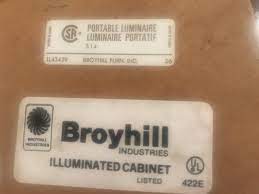 broyhill illuminated china caninet value