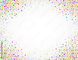 background with colorful confetti and