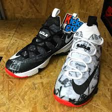 Nike Lebron 13 Low Graffiti Black White 849782 999 Sneaker