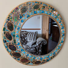 Wall Hanging Peacock Feather Mirror