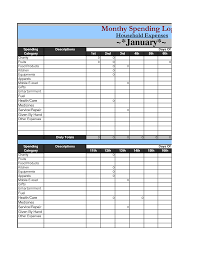 Free Sample Monthly Expense Spreadsheet Business Expenses