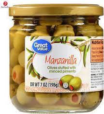 is manzanilla olives stuffed with