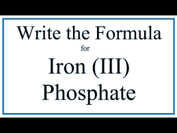 the formula for iron iii phosp