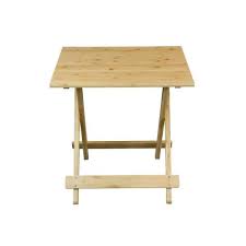 Square Bamboo Folding Side Table