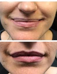 permanent lip color enhances naturally