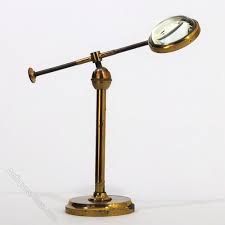 Victorian Brass Bullseye Magnifying