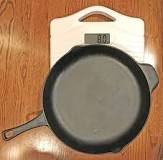 What is the weight of a 10 inch cast iron skillet?