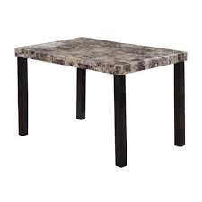 Faux Marble Rectangular Dining Table