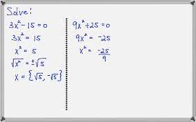 solve quadratic equations by square