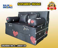 sofabed inoac ukuran 200x160x20 cm