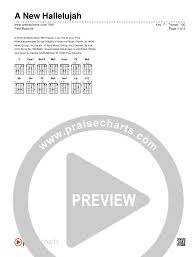A New Hallelujah Chord Chart Editable Paul Baloche