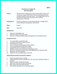 How To Make A Resume For A Cashier Job Resume Samples Of