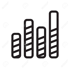 Bar Chart Icon Vector Isolated On White Background For Your Web