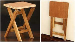 make a unique foldable wooden stool