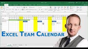 create a team calendar in excel you