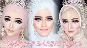 cara makeup barbie hijab full tutorial