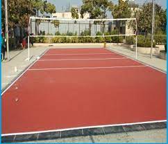 volleyball court rubber and vinyl