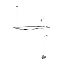 Before beginning any bathroom remodel project, you need to decide whether you want to tackle the project yourself or hire a licensed contractor. Add A Shower Kit For Clawfoot Tub In Chrome Plumbing Parts By Danco