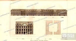 plan and elevation of place vendome