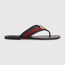gg web sandal in green and red