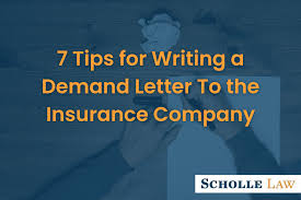 demand letter to the insurance company