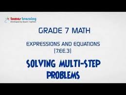 7 Ee 3 Solving Multi Step Problems