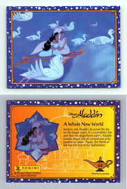 aladdin 1993 panini trade card