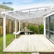 polycarbonate roof aluminum frame
