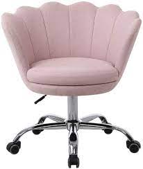 To get more element free,please visit pikbest.com. Amazon Com Ssline Modern Cute Desk Chair Home Office Mid Back Computer Chair On Wheels Elegant Living Room Upholstery Leisure Chairs Fabric Swivel Shell Chairs Vanity Chairs For Girls Women Pink Kitchen Dining
