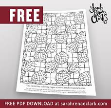 Free printable pineapple coloring pages a juicy, yellow guest from a tropical country is the protagonist of many children's still lifes. Be A Pineapple Free Coloring Page Sarah Renae Clark Coloring Book Artist And Designer