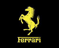 ferrari brand logo symbol with name