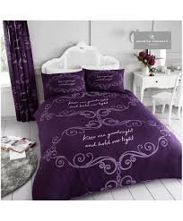 Goodnight Purple Duvet Cover Set