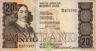 20 south african rand banknote van