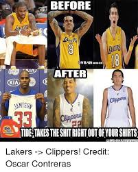 In addition to james and davis, the lakers will be. Before Lakers Onbahumor After Kia Tidetakestheshitrightoutofyour Shirts Lakers Clippers Credit Oscar Contreras Los Angeles Lakers Meme On Me Me