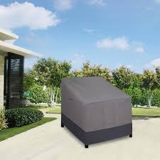 Waterproof Outdoor Lounge Chair Cover Patio Couch Cover Outdoor Furniture Cover 2 Pack 33 5wx40dx36h Gray Dark Gray