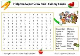food group fun word search superkids