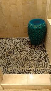 pebble shower floor doable diy project