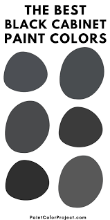 black paint colors for cabinets