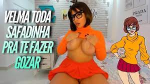 Velma Dinkley from scooby doo cosplay girl dirty talking, teasing and  applying oil on her big tits and big ass - XVIDEOS.COM