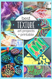 texture in art with free printable