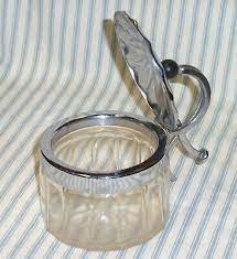 Vintage Pressed Glass Condiment Sugar