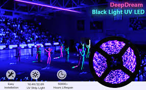 Amazon Com Deepdream Black Lights 32 8ft No Waterproof Uv Black Light Home Improvement