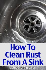 how to clean rust stains off of a