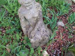 Stone Mermaid Garden Statue In Romney