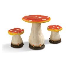Mushroom 3 Piece Garden Set Mush 3pc