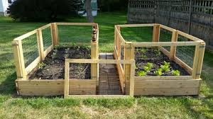 raised garden bed fence